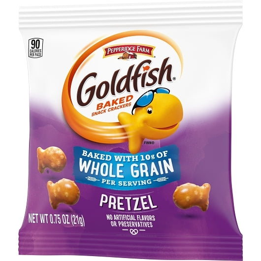 Pepperidge Farm Goldfish Pretzels Whole Grain Crackers, 300 x 0.75 oz Case - DOT product image 5