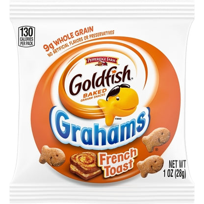 Goldfish Pepperidge Farm Goldfish French Toast Whole Grain Grahams, 300 x 1 oz Case - Breakfast Foods