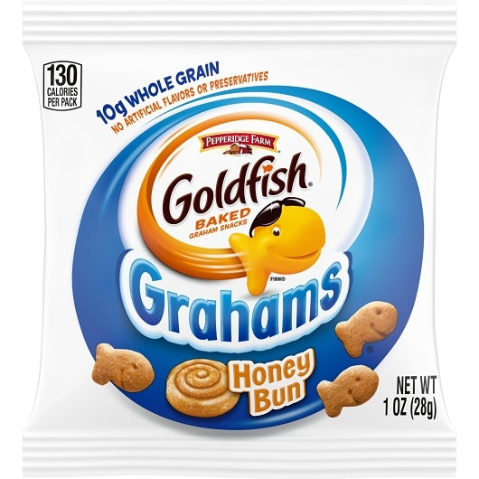 Goldfish Pepperidge Farm Goldfish Honey Bun Whole Grain Grahams, 300 x 1 oz Case - DOT product image 2