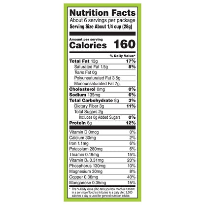 Wonderful Pistachios No Shell Roasted & Salted Pistachios, 10 x 6 oz Case - Alternate product angle or state