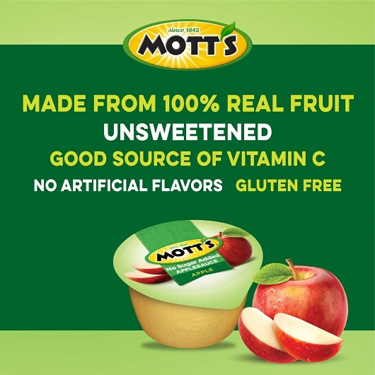 Motts As Apple Unsweetened Applesauce, 12 x 6 x 3.9 oz Case - DOT product image 8
