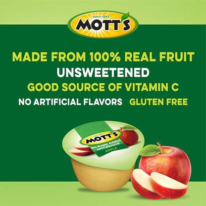 Motts As Apple Unsweetened Applesauce, 12 x 6 x 3.9 oz Case - DOT product image 8
