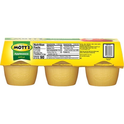 Motts As Apple Original Applesauce Cup, 12 x 6 x 4 oz Case - DOT product image 6