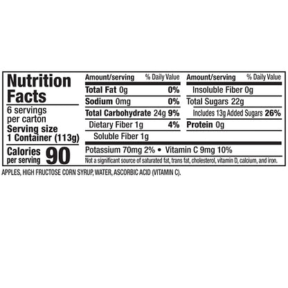 Motts As Apple Original Applesauce Cup, 12 x 6 x 4 oz Case - DOT product image 7