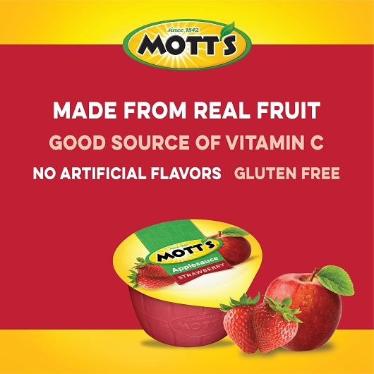 Mott's Strawberry Applesauce Cup, 12 x 6 x 4 oz Case - DOT product image 8