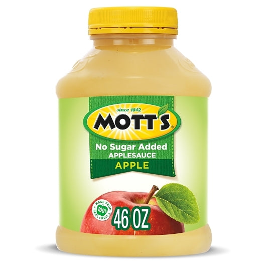 Mott's Unsweetened Applesauce, 8 x 46 oz Case - Dried Fruit & Fruit Snacks