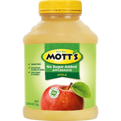 Mott's Unsweetened Applesauce, 8 x 46 oz Case - DOT product image 2
