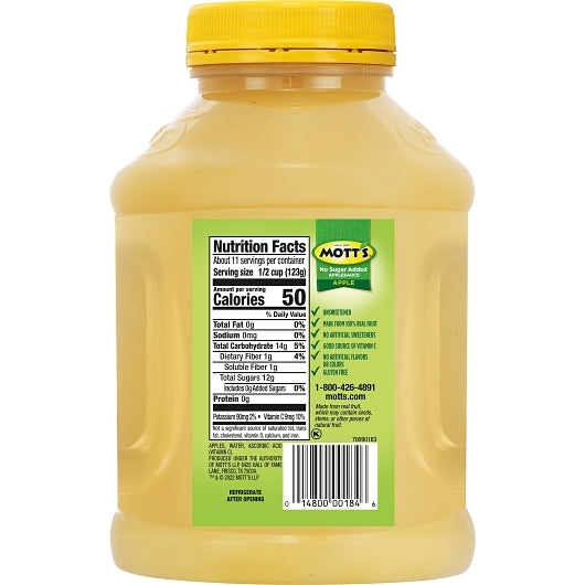 Mott's Unsweetened Applesauce, 8 x 46 oz Case - DOT product image 6