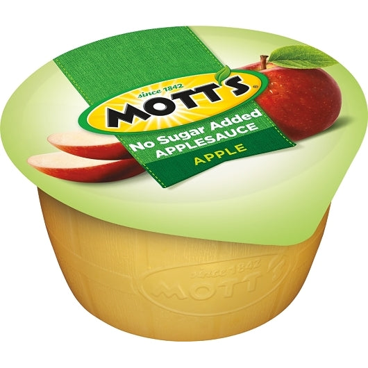 Motts As Apple Natural Applesauce, 72 x 4.5 oz Case - Dried Fruit & Fruit Snacks