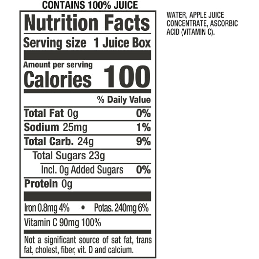 Mott's 100% Apple Juice Tetra Box, 32 x 6.75 oz Case - DOT product image 7
