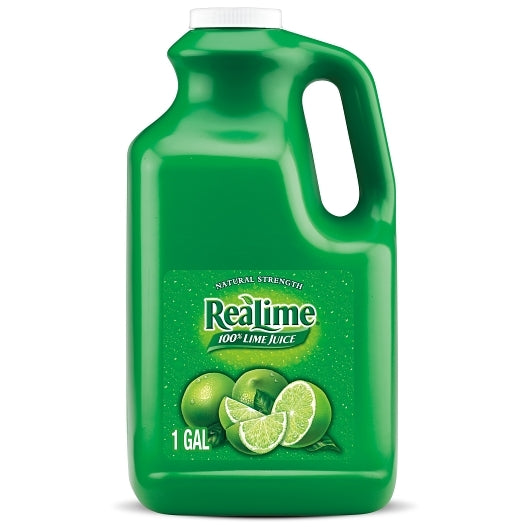 Realime Juice Lime Juice, 4 x 128 fl oz Case - Condiments & Sauces