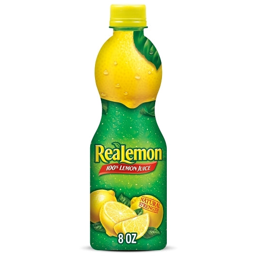 ReaLemon Juice Bottle, 12 x 8 fl oz Case - Condiments & Sauces