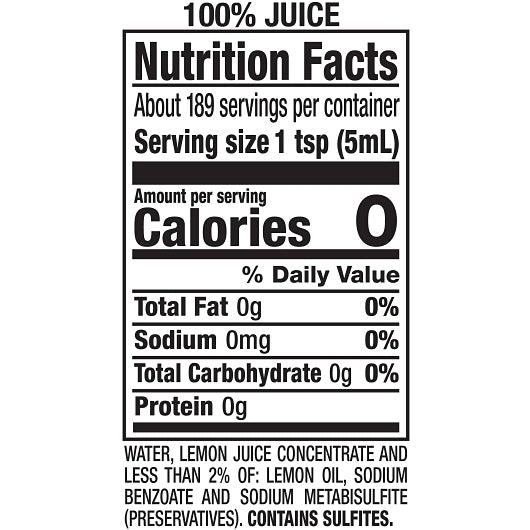 ReaLemon Lemon Juice, 12 x 32 fl oz Case - DOT product image 6