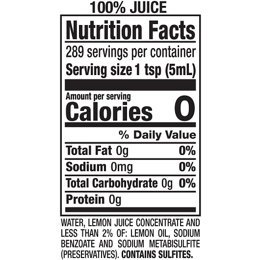 ReaLemon Lemon Juice, 8 x 48 fl oz Case - DOT product image 8