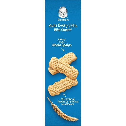 Gerber Graduates Non-GMO Whole Grain Vanilla Lil Biscuits Toddler Snack Bar, 8 x 4.4 oz Case - Alternate product angle or state