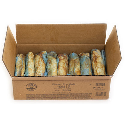 Taste Traditions Shredded Chicken Enchilada, 1 x 7.5 lb Case - GS1 closed shipping case image