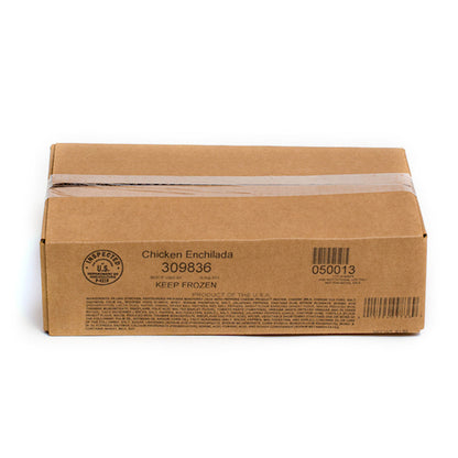 Taste Traditions Spiced Shell Chicken Enchilada, 1 x 9 lb Case - Alternate product angle or state