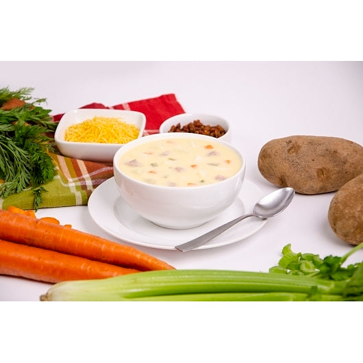 Taste Traditions Retail Cheddar Baked Potato with Ham Soup, 6 x 3 lb Case - Prepared Foods