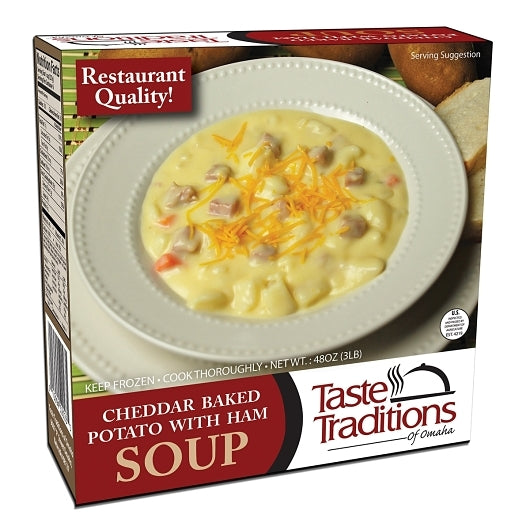 Taste Traditions Retail Cheddar Baked Potato with Ham Soup, 6 x 3 lb Case - DOT product image 3