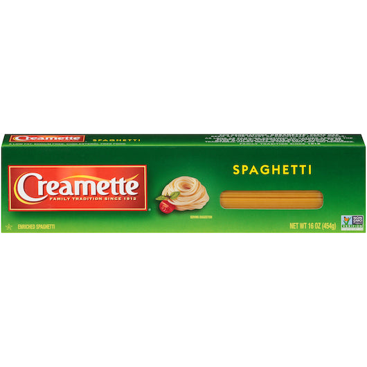 Creamette Pasta Spaghetti, 20 x 16 oz Case - Front/center packaged product image