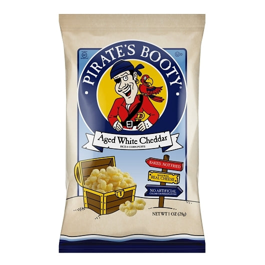 Pirate's Booty Aged White Cheddar Cheese Puffs, 24 x 1 oz Case - DOT product image 2