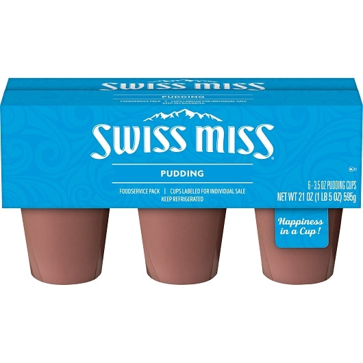 Swiss Miss Pudding Chocolate, 8 x 3.5 oz Case - Bakery & Desserts