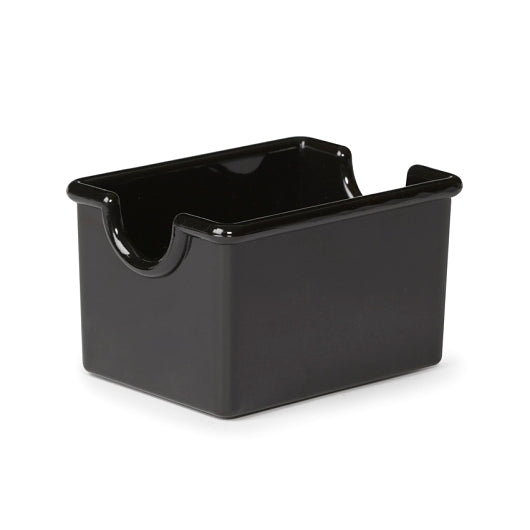 G.E.T. Enterprises 3.5 Inch X 2.5 Inch Black Plastic Sugar Caddy, 1 x 2 DZ Case - Disposables