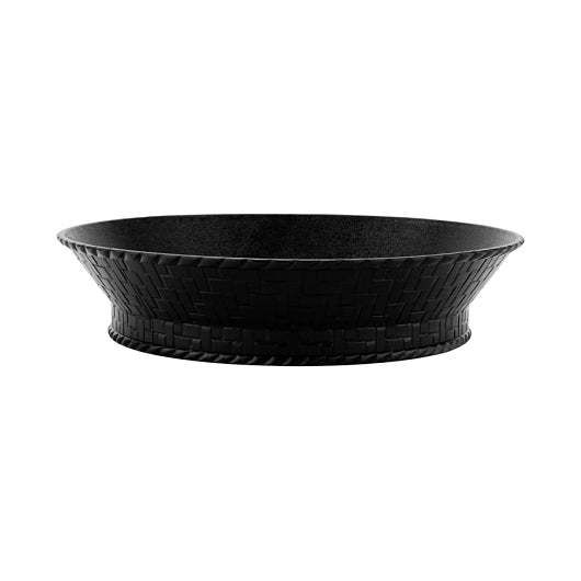 G.E.T. Enterprises 9 Inch Round Black Basket, 1 x 1 DZ Case - Fast Food Baskets & Trays