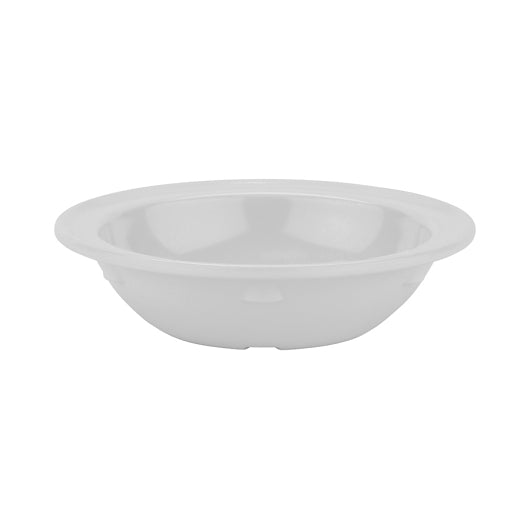 G.E.T. Enterprises Supermel Rimmed White Deep Bowl, 1 x 4 DZ Case - Plates Bowls