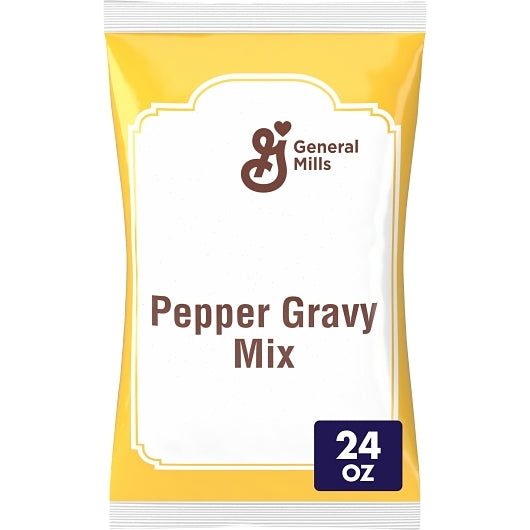General Mills Pepper Gravy Mix, 6 x 1.5 lb Case - Bakery & Desserts