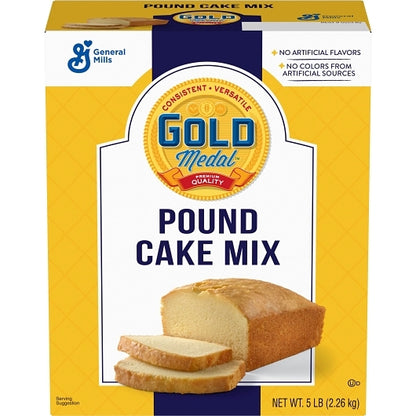 Gold Medal Pound Cake Mix, 6 x 5 lb Case - DOT product image 2