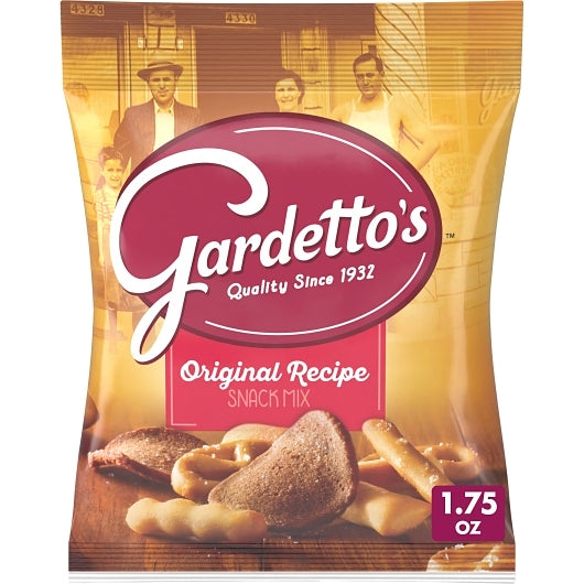 Gardettos Original Recipe Single Serve Snack Mix, 60 x 1.75 oz Case - Snacks