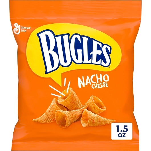 Bugles Nacho Cheese Flavor, 36 x 1.5 oz Case - Snacks