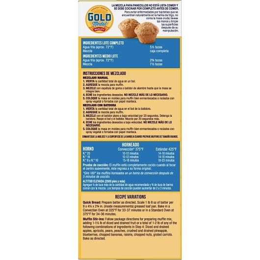 Gold Medal Oat Bran Muffin Mix, 6 x 5 lb Case - DOT product image 5