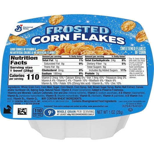 General Mills Frosted Cereal Bowl Pack, 96 x 1 oz Case - Plates Bowls