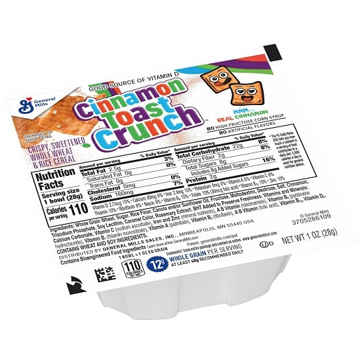 Cinnamon Toast Crunch Cereal Single Serve Bowl Pack, 96 x 1 oz Case - DOT product image 4