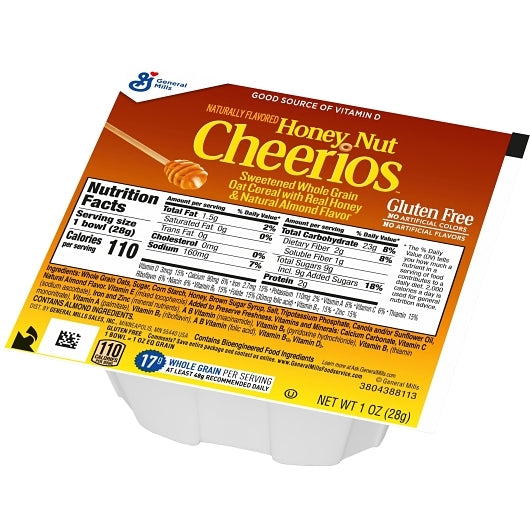 Cheerios Honey Nut Whole Grain Oats Cereal, 96 x 1 oz Case - DOT product image 6