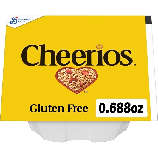 Cheerios Gluten-Free Cereal Single Serve, 96 x 0.69 oz Case - Plates Bowls