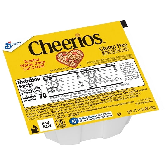 Cheerios Gluten-Free Cereal Single Serve, 96 x 0.69 oz Case - DOT product image 6