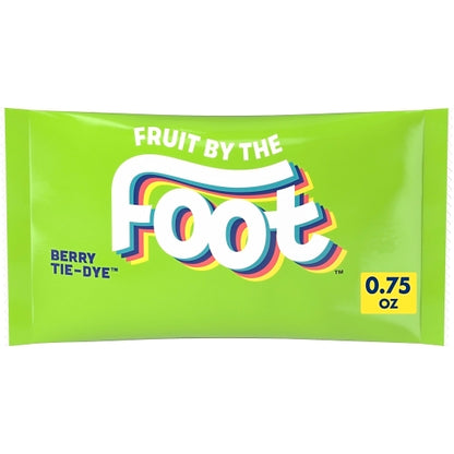 Betty Crocker Fruit by the Foot Individually Wrapped Berry Tie Dye, 96 x 0.75 oz Case - Snacks
