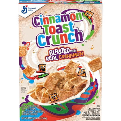 Cinnamon Toast Crunch Cereal, 12 x 12 oz Case - Breakfast Foods