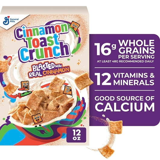 Cinnamon Toast Crunch Cereal, 12 x 12 oz Case - DOT product image 4