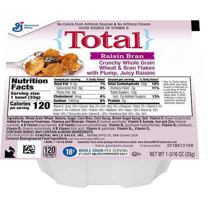 Total Raisin Bran Cereal, 96 x 1.19 oz Case - DOT product image 3