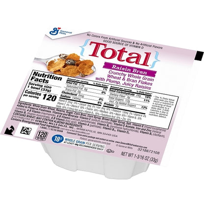 Total Raisin Bran Cereal, 96 x 1.19 oz Case - DOT product image 8