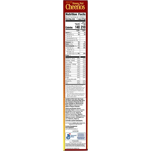 Cheerios Gluten-Free Honey Nut Cereal, 12 x 10.8 oz Case - DOT product image 6