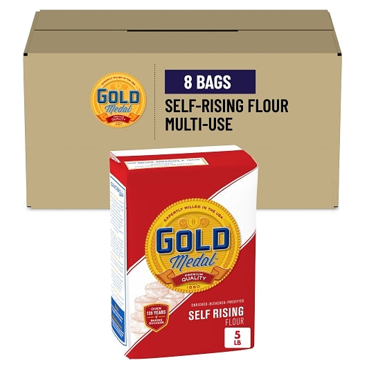 Gold Medal Bleached Enriched Pre-sifted Self Rising Flour, 8 x 5 lb Case - DOT product image 8