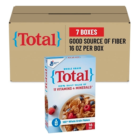 Total Whole Grain Cereal, 7 x 16 oz Case - GS1 mobile-ready hero image