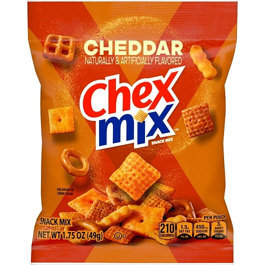 Chex Cheddar Flavor Cheddar Snack Mix, 60 x 1.75 oz Case - DOT product image 3