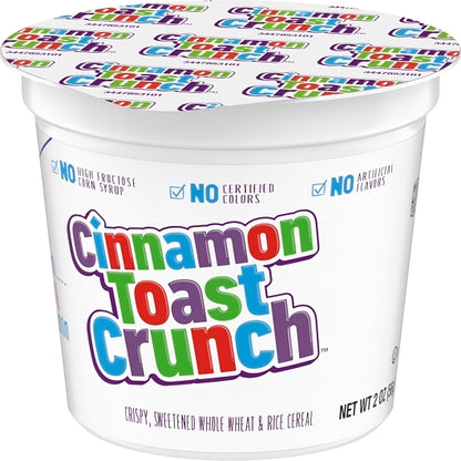 Cinnamon Toast Crunch Cereal Single Serve, 60 x 2 oz Case - DOT product image 8