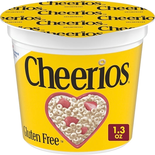 Cheerios Gluten-Free Cereal Single Serve, 10 x 6 x 1.3 oz Case - Breakfast Foods